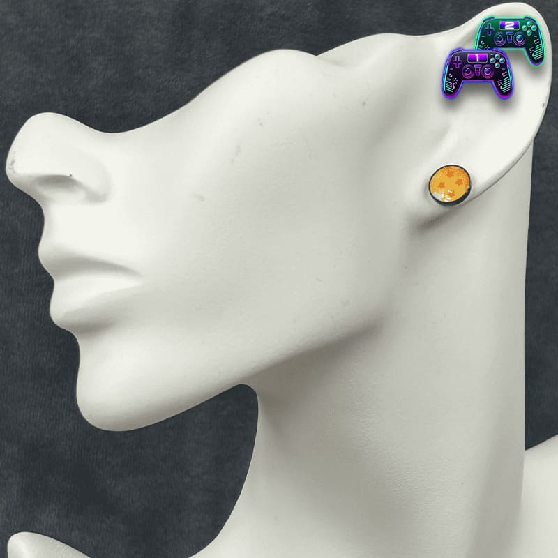 Legendary Four-Star Wish Ball Anime Stud Earrings