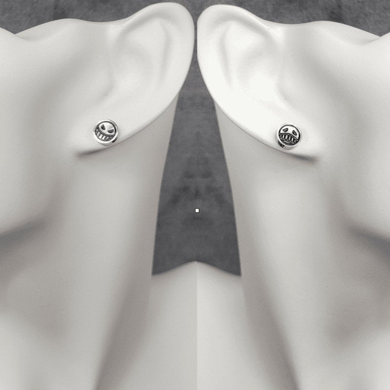 Tragedy and Comedy Mask Stud Earrings – Express Both Sides of the Story