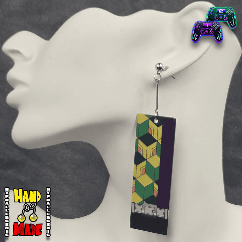 Acrylic Water Breathing Hanafuda Anime Earrings