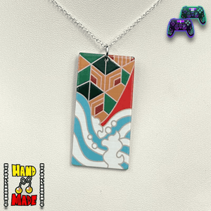 Acrylic Water Breathing Hanafuda Amime Necklace