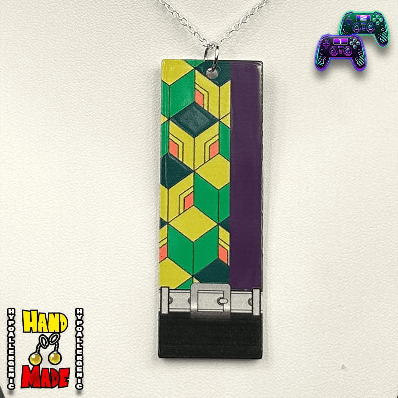 Acrylic Water Breathing Hanafuda Amime Necklace