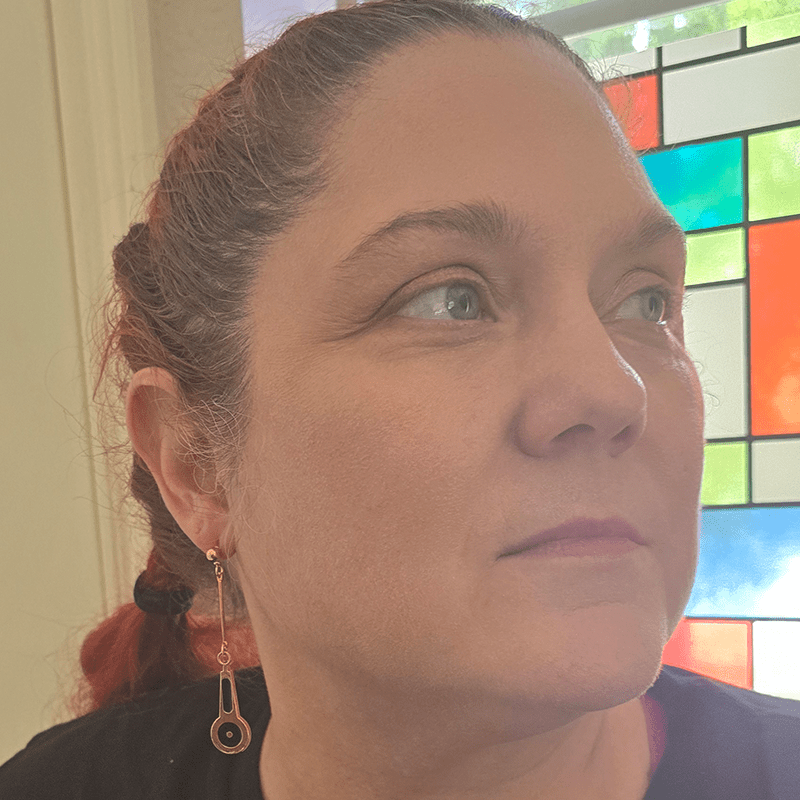 Zipper Tag Anime Earrings