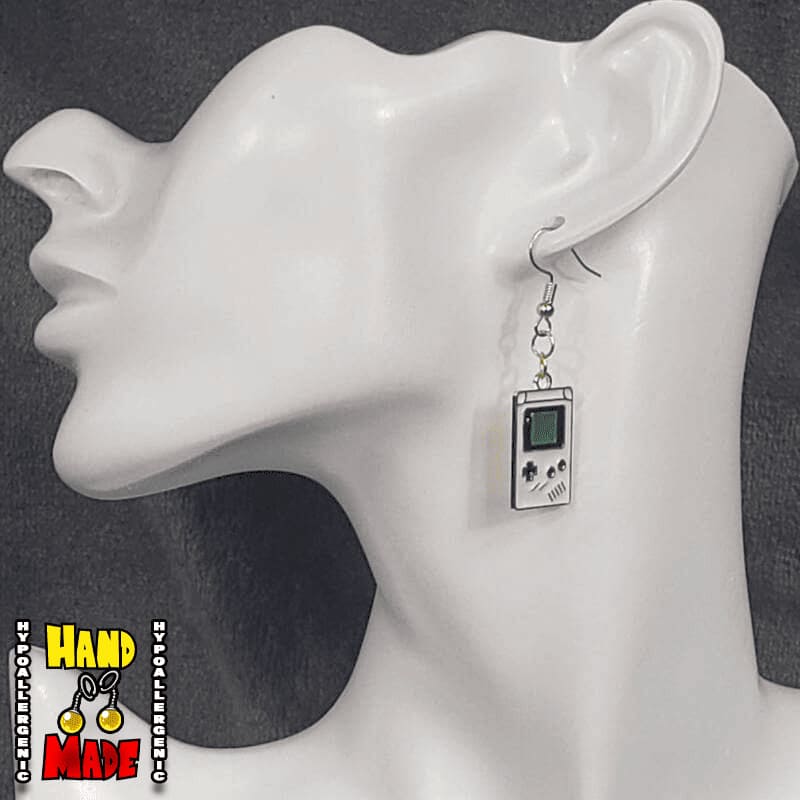 Gameboy with D-Pad Gaming Earrings