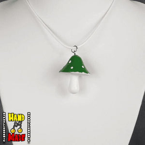 Large Retro Mushroom Necklace