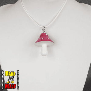 Large Retro Mushroom Necklace