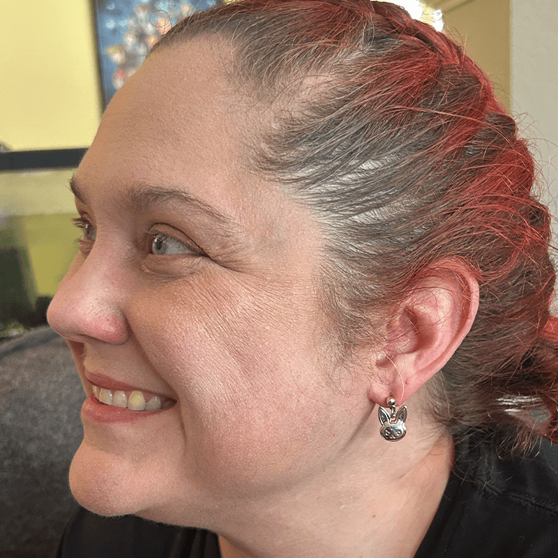 Neon Bunny Duo Gaming Earrings