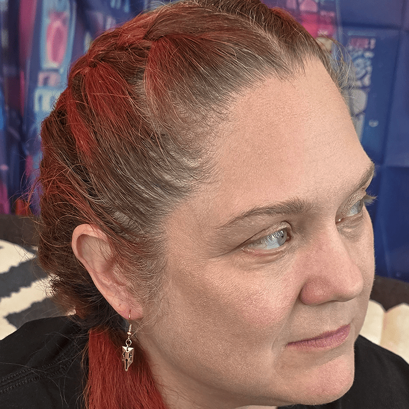 Gold Mask Anime Earrings