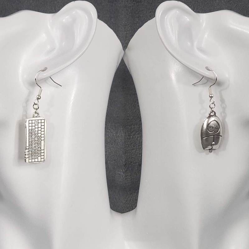 Keyboard and Mouse Gaming Earrings