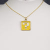 Super Mario Gold Question Block Necklace
