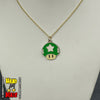 Handmade Gold Green 1 Up Star Necklace 