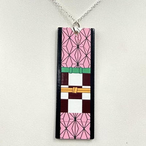 Acrylic Nezuko Hanafuda Necklace- Profile