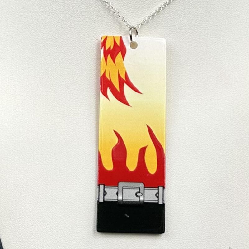 Acrylic Rengoku Hanafuda Necklace-Profile