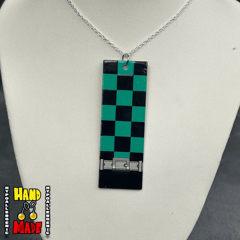 Acrylic Tanjiro Hanafuda Necklace