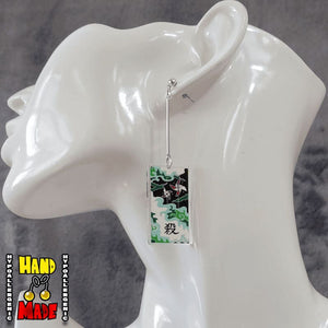 Acrylic Sanemi Hanafuda Earrings