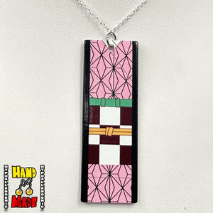 Acrylic Nezuko Hanafuda Necklace