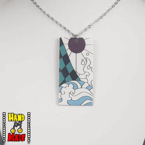 Acrylic Tanjiro Hanafuda Necklace