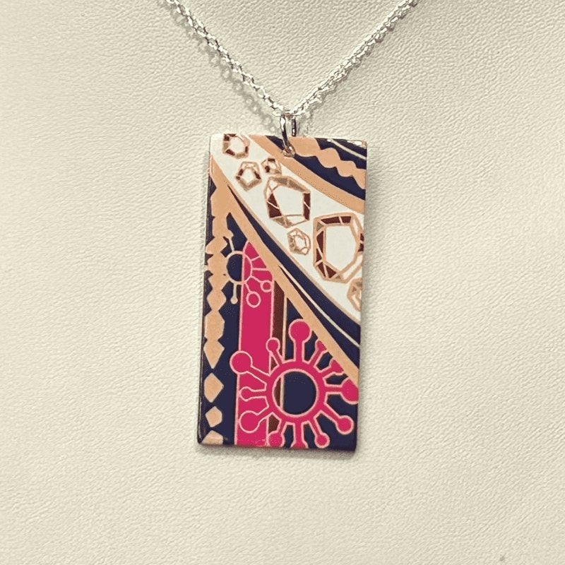 Acrylic Tengen Hanafuda Necklace