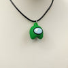 Load image into Gallery viewer, Dark Green Among Us Gaming Necklace
