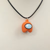 Load image into Gallery viewer, Orange Among Us Gaming Necklace
