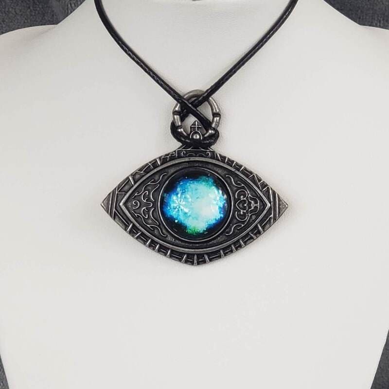 Cosmic Watcher Eye Badge Gaming Necklace