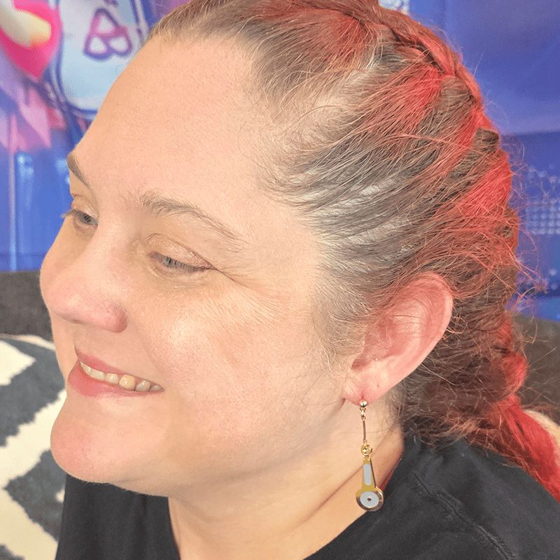 Zipper Tag Earrings