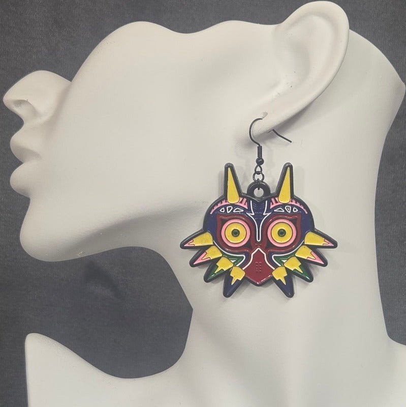 Colorful Majora's Mask Earrings