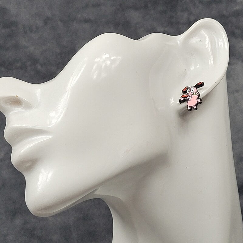 Courage the Cowardly Dog Stud Earrings