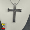 Handmade Silver Dracule Mihawk Removable Sheath Necklace. Sheath removes to show Mihawk's Blade.