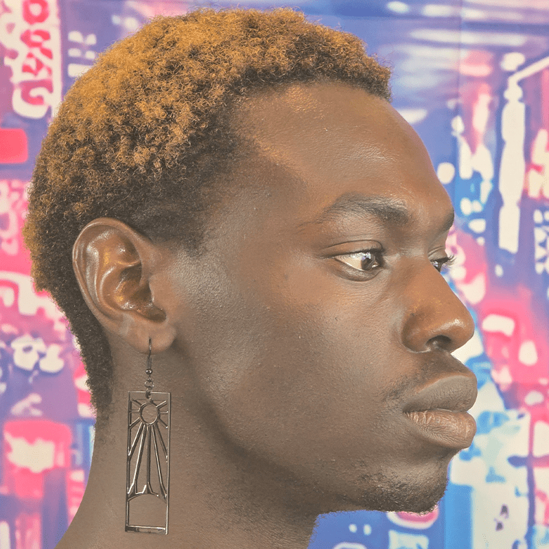 Cutout Rising Sun Earrings