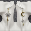 Dangling Celestial Bodies Earrings