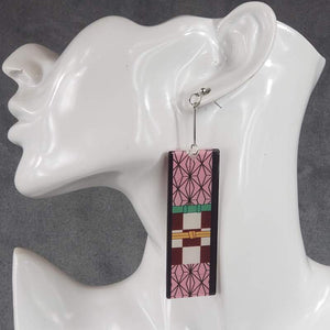 Acrylic Nezuko Hanafuda Earrings- Profile