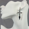Load image into Gallery viewer, Kiritsugu Emiya Silver Cross Anime Earrings