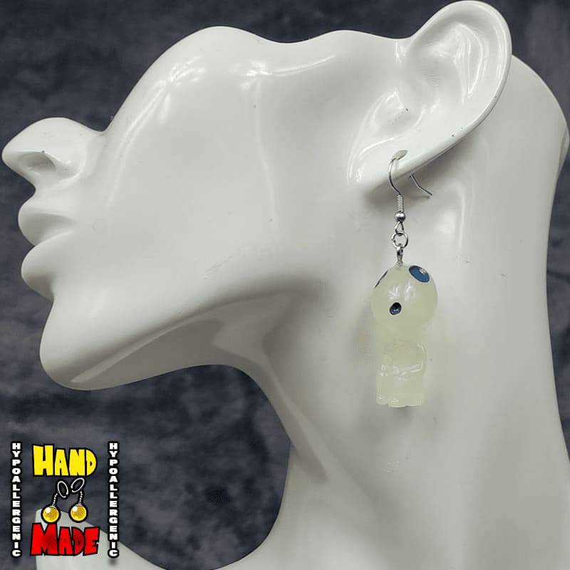 Glow in the Dark Tree Spirit Earrings