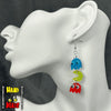 Hanging Pac-Man and Ghost Earrings