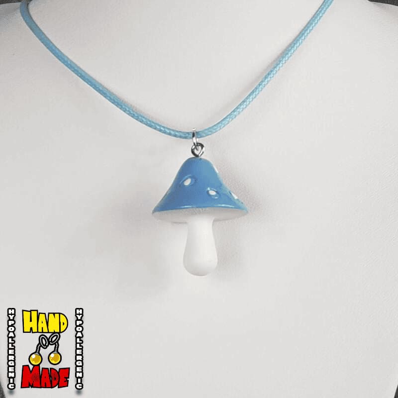 Large Retro Mushroom Necklace