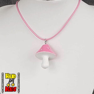 Large Retro Mushroom Necklace