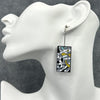 Metal Obani Hanafuda Earrings