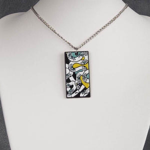 Metal Obani Hanafuda Necklace