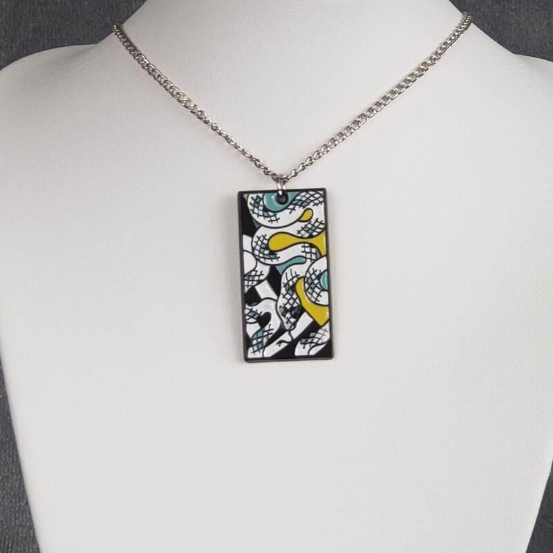 Metal Obani Hanafuda Necklace