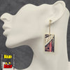 Metal Tengen Hanafuda Earrings