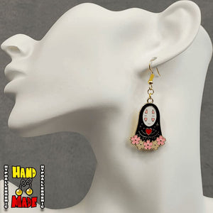 No Face With Flowers Earrings