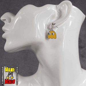 Pac-Man Ghost Earrings