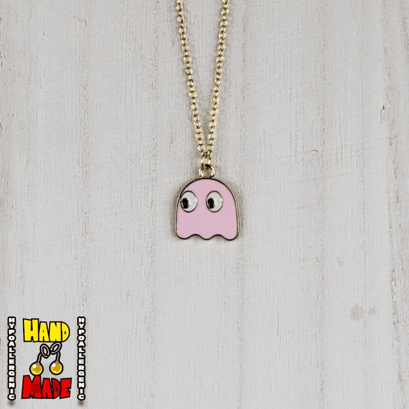 Pac-Man Ghost Necklace