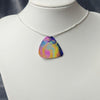 Pink Galaxy Guitar Pick Necklace