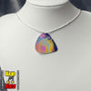 Pink Galaxy Guitar Pick Necklace