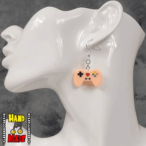 Plastic Controller Earrings