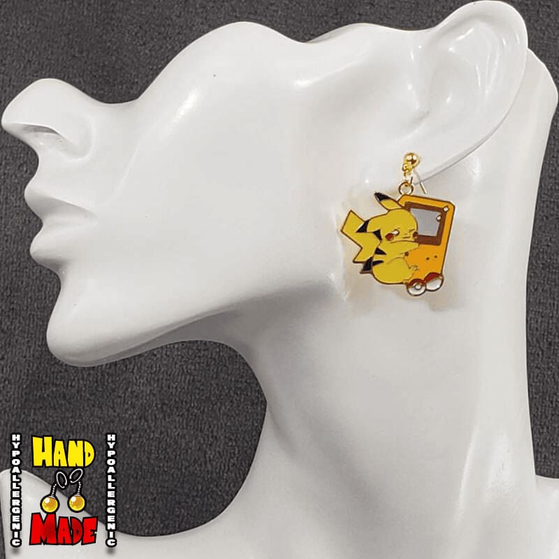 Pikachu Gameboy Earrings