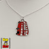 Red Bus Necklace