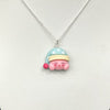 Sleepy Kirby Necklace