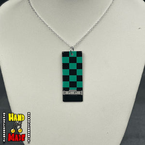 Acrylic Tanjiro Hanafuda Necklace